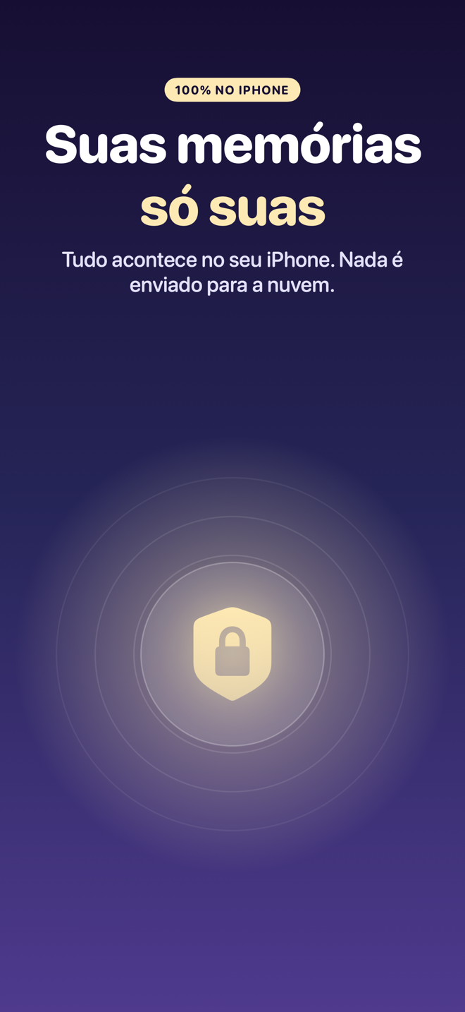 Escudo com cadeado: tudo acontece no iPhone
