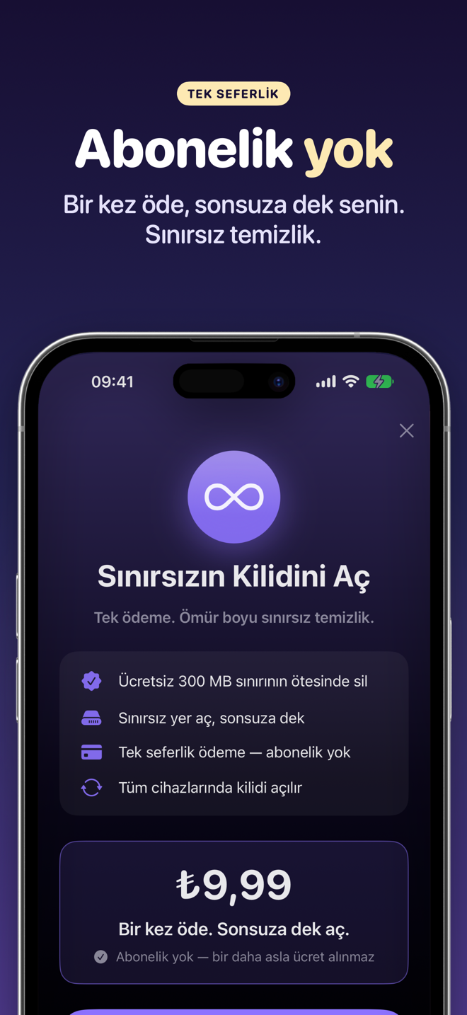 Sınırsız kilit açma ekranı: tek seferlik ödeme, abonelik yok